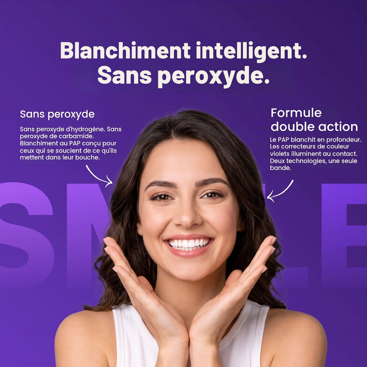 Bandes blanchissantes violettes