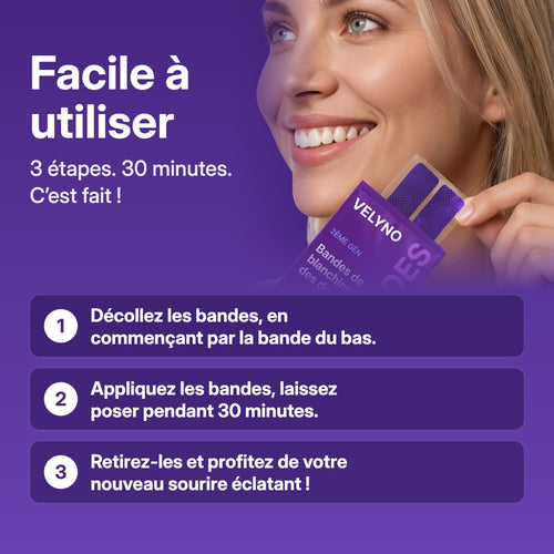 Facile à utiliser : 3 étapes, 30 minutes